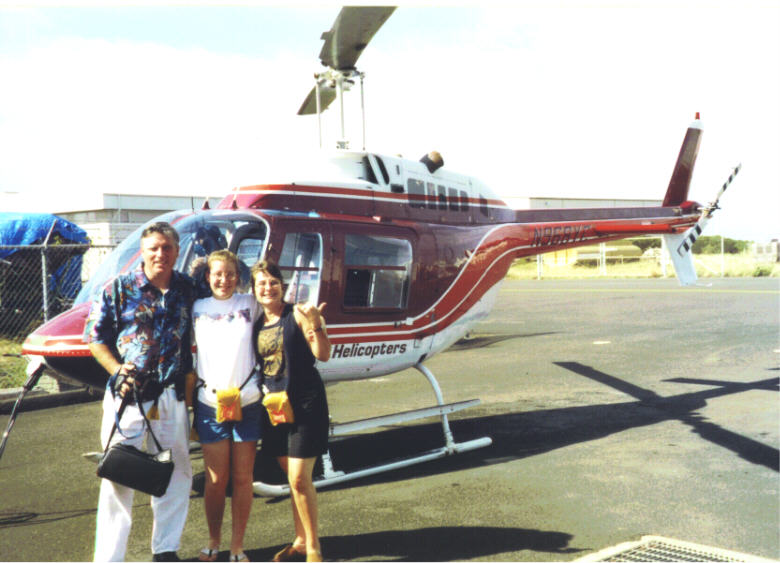 Preparing to board  for a air tour of the island